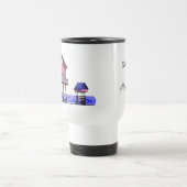 Het strand is mijn gelukkige plek reisbeker (Center)