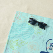 Het strand is mijn gelukkige plek strandlaken (In situ)