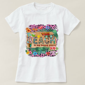 Het strand is mijn gelukkige plek t-shirt