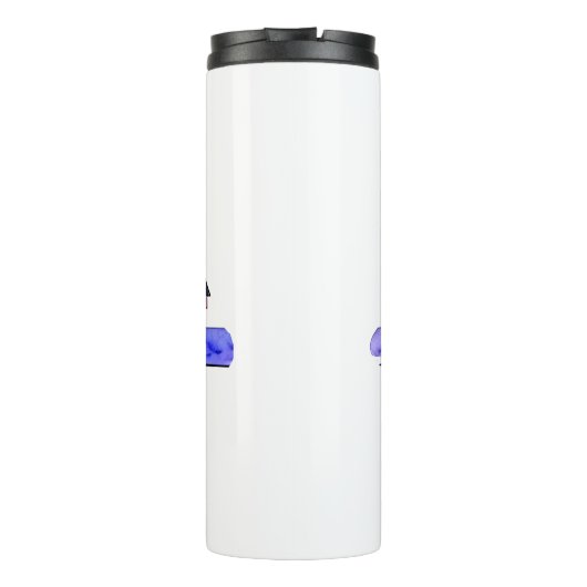 Het strand is mijn gelukkige plek thermosbeker (Achterkant)