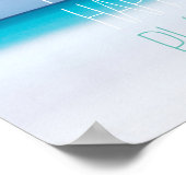 Het strand is mijn gelukkige plek tropische oceaan poster (Hoek)