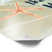 Het strand is mijn gelukkige plek waar ik sterren  foto afdruk (Hoek)