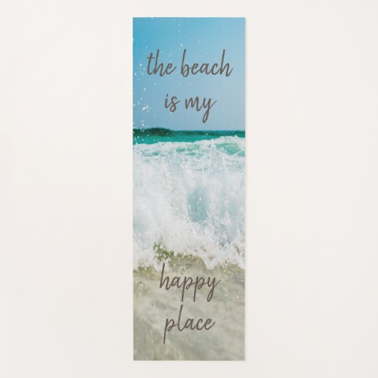 Het strand is mijn gelukkige plek yogamat (Voorkant)