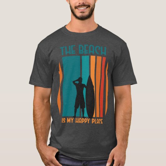 Het strand is mijn gelukkige plek - Zomer Collecti T-shirt (Voorkant)