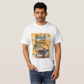 Het strand is mijn gelukkige zomerplaats t-shirt (Voorkant volledig)