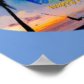 Het strand is mijn geluksplek poster (Hoek)
