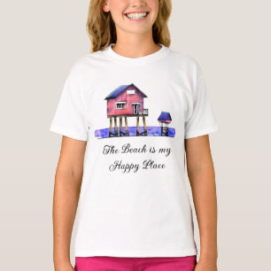 Het strand is mijn geluksplek t-shirt