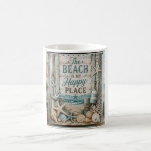Het strand is mijn happy place kust koffiemok