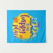 Het strand is mijn Happy Place Quote Ocean Summer Wandkleed (Voorkant (horizontaal))