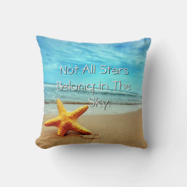 Het strand is mijn Happy Place Starfish Pillow Kussen