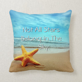 Het strand is mijn Happy Place Starfish Pillow Kussen