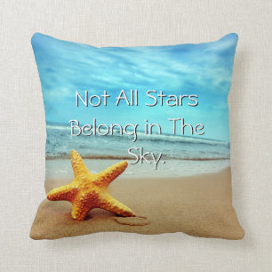 Het strand is mijn Happy Place Starfish Pillow Kussen