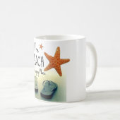 Het strand is mijn Happy Place Teenslippers Mok (Voorkant rechts)