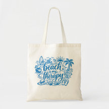 Het strand is mijn therapie Kustvibes Zomer citaat