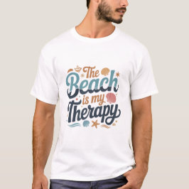 Het Strand Is Mijn Therapie - Zomerlijke Kustsfeer T-shirt