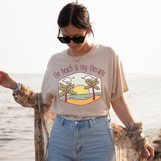 Het strand is mijn therapie | Zomervakantie | Zonn T-shirt