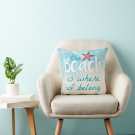 Het strand is waar ik deel van het citaat kussen