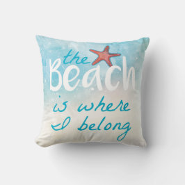 Het strand is waar ik deel van het citaat kussen