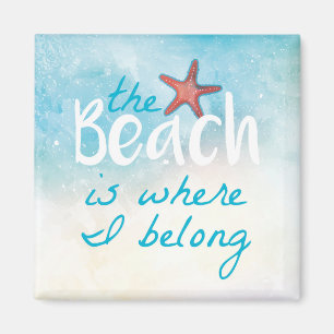 Het strand is waar ik deel van het citaat magneet