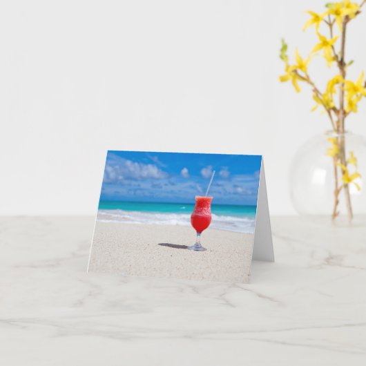 Het strand juicht toe kaart (Gele Bloem)