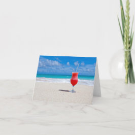 Het strand juicht toe kaart