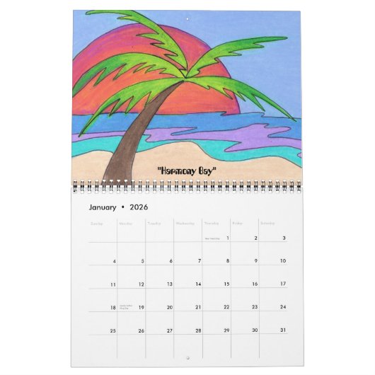 Het strand! Kalender (Jan 2026)