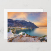 Het strand Kamares van Sifnos van Agia Marina Briefkaart (Voorkant / Achterkant)