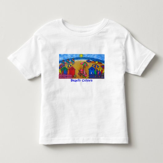Het strand kleurt Kinder T-shirt (Voorkant)