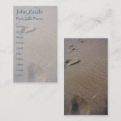 Het strand lopen visitekaartje (Voorkant / Achterkant)