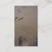 Het strand lopen visitekaartje (Achterkant)