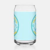 Het strand lost alles op blikvorm glas (Links)