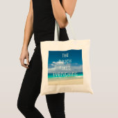 Het strand lost alles op tote bag (Voorkant (product))