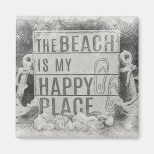 Het strand magneet