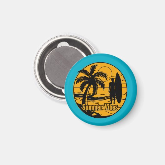 het strand magneet (Voorkant / Achterkant)