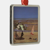 Het strand metalen ornament (Rechts)