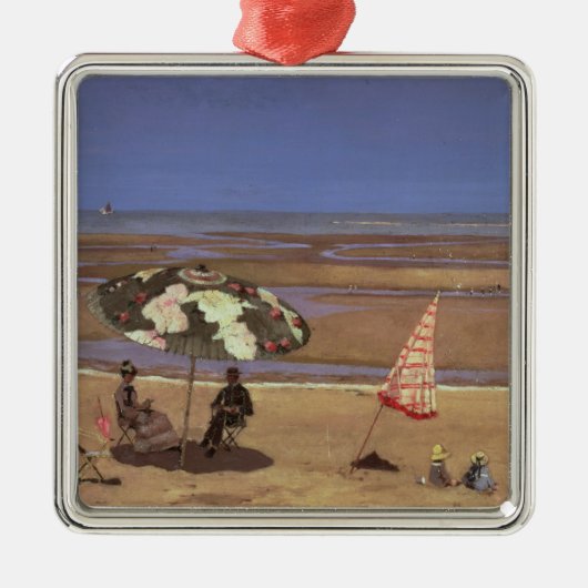 Het strand metalen ornament (Voorkant)