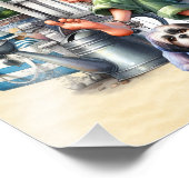 Het strand - mijn gelukkige plek foto afdruk (Hoek)