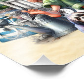 Het strand - mijn gelukkige plek foto afdruk (Hoek)