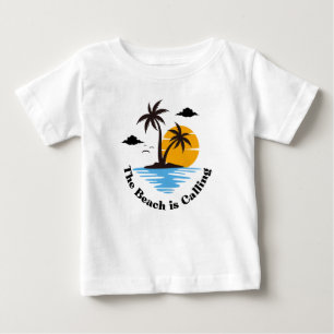 Het strand noemt familievakantie T-shirt