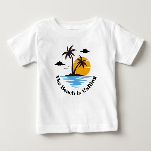 Het strand noemt familievakantie T-shirt (Voorkant)