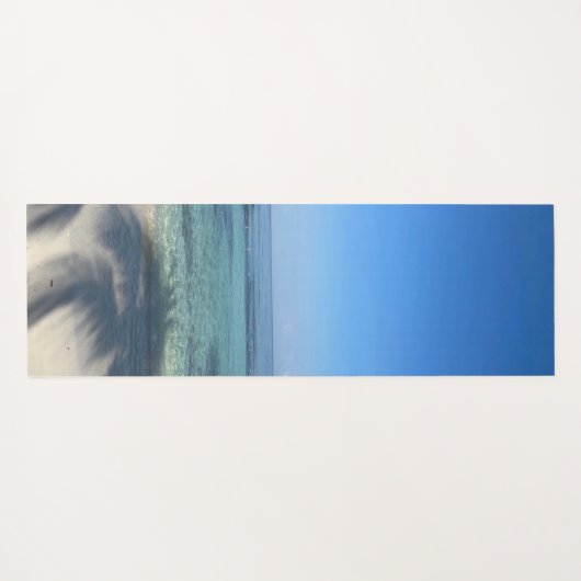 Het strand noemt me gepersonaliseerd yogamat (Achterkant (horizontaal))