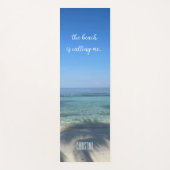 Het strand noemt me gepersonaliseerd yogamat (Voorkant)