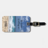 Het strand noemt me Tropisch Paradijs Bagagelabel (Voorkant horizontaal)