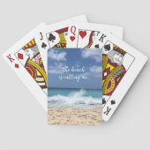 Het strand noemt me Tropisch Paradijs Pokerkaarten (Achterkant)