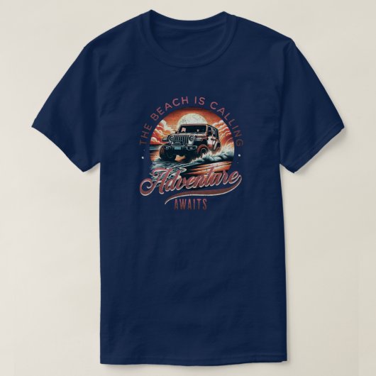 Het strand noemt T-shirt (Design voorkant)