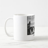 Het strand op D-dag tekenen Koffiemok (Links)