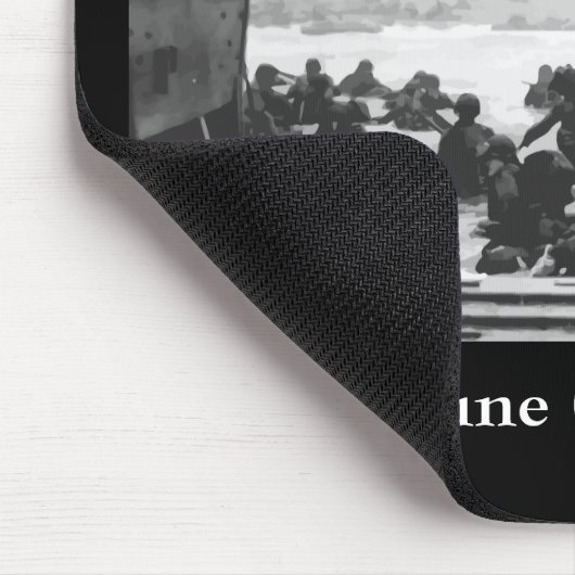 Het strand op D-dag tekenen Muismat (Hoek)