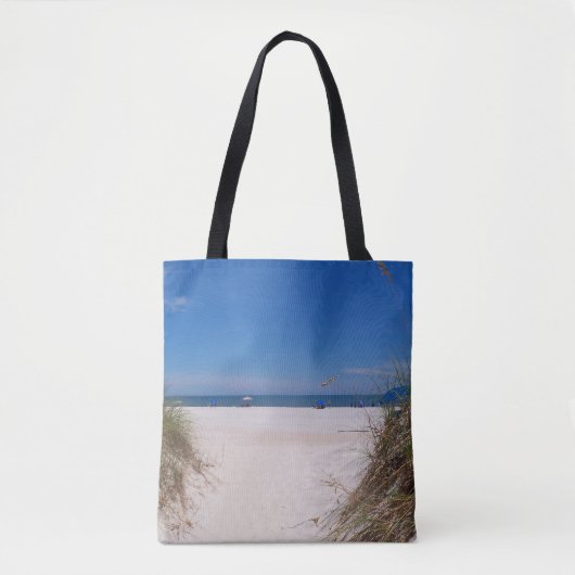 Het strand op een canvas tas (Voorkant)