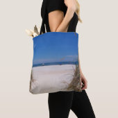Het strand op een canvas tas (Dichtbij)