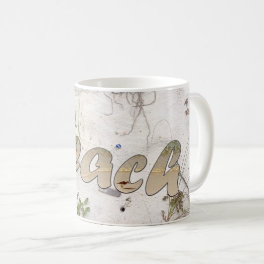 Het strand op je Mok (Voorkant rechts)